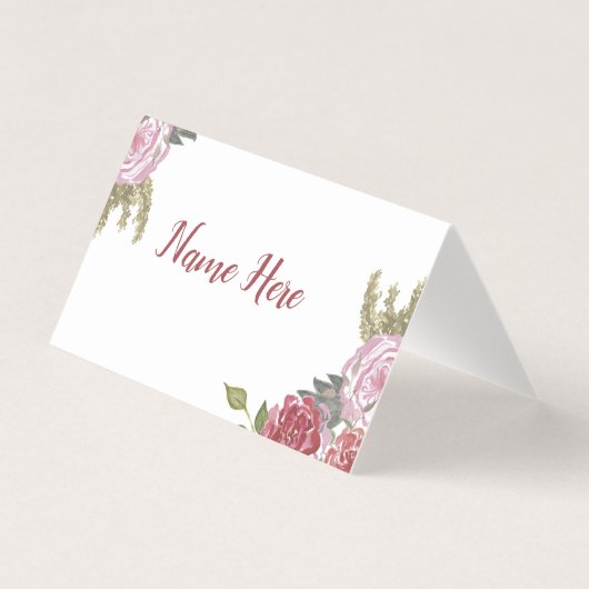 Waterverf Rozen Plaats kaarten (Voorkant)