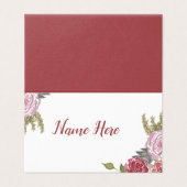 Waterverf Rozen Plaats kaarten (Buitenkant ongevouwen)