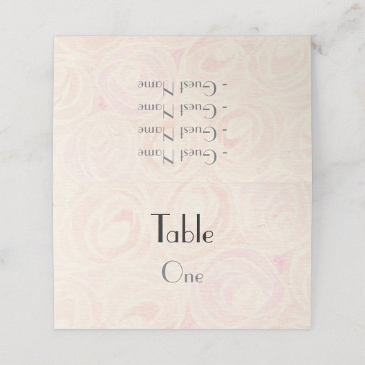 Waterverf rozen plaatskaartje (Buitenkant ongevouwen)