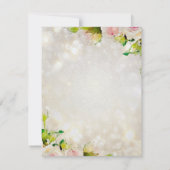 Waterverf Rozen Quinceañera Kaart (Achterkant)