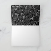 Waterverf rozen, rode rozen op zwart kaart (Binnen)