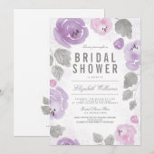 Waterverf Rozen Romantisch Vrijgezellenfeest uitno Kaart (Voorkant / Achterkant)