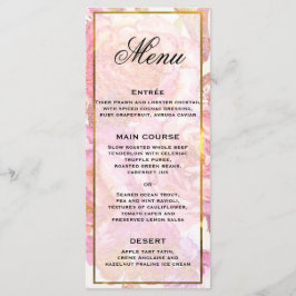 Waterverf Rozen Roze menu