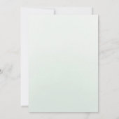 Waterverf Rozen Sage Groene Bloemen Quinceanera Kaart (Achterkant)