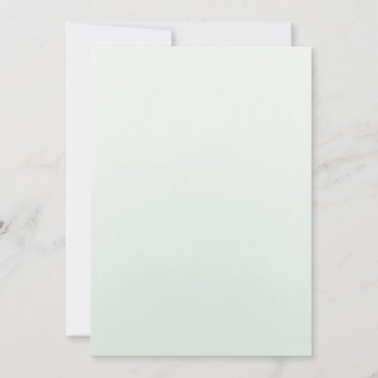 Waterverf Rozen Sage Groene Bloemen Quinceanera Kaart (Achterkant)