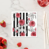 Waterverf rozen servet (Insitu)