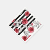 Waterverf rozen servet (Hoek)