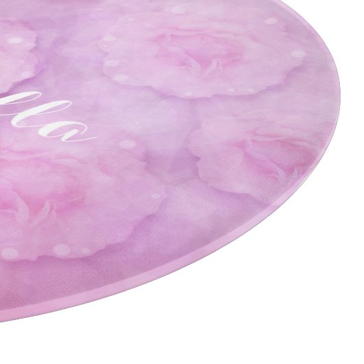 Waterverf rozen snijplank (Hoek)