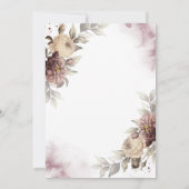 Waterverf  Rozen Stippen RSVP Kaart (Achterkant)