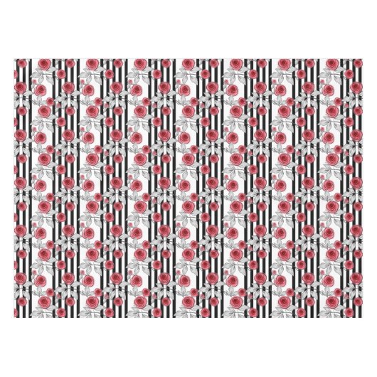 Waterverf rozen tafelkleed (Voorkant (Horizontaal))