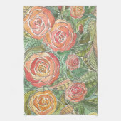 Waterverf Rozen Theedoek (Verticaal)