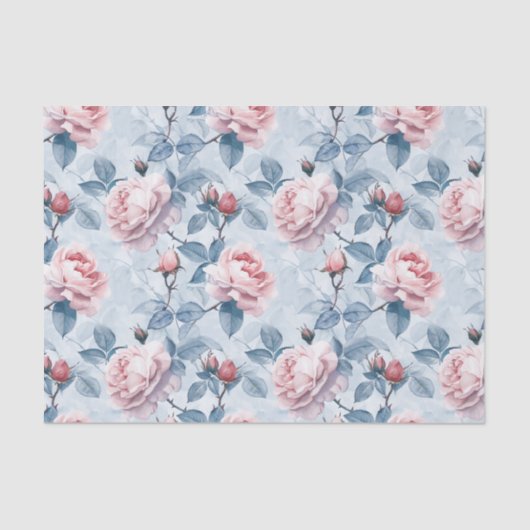 , Waterverf Rozen Tissuepapier (Voorkant)