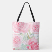 Waterverf rozen tote bag (Achterkant)
