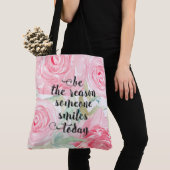 Waterverf rozen tote bag (Dichtbij)