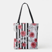 Waterverf rozen tote bag (Achterkant)