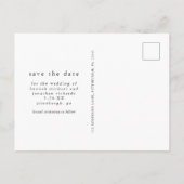 Waterverf Rozen Trouwen Save the Date Foto Aankondigingskaart (Achterkant)