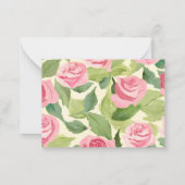 Waterverf Rozen van Dankbaarheid Opmerking Kaart Notitiekaartje (Achterkant)