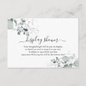 Waterverf Rozen Vertoning Bridal bruiloft Shower Informatiekaartje (Voorkant)