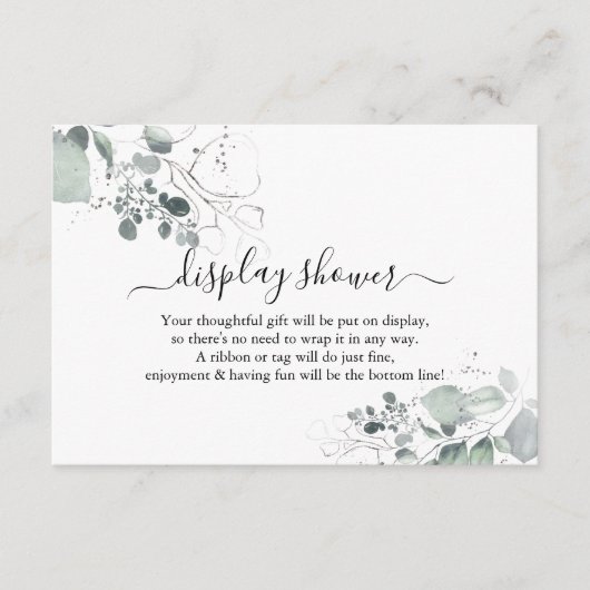 Waterverf Rozen Vertoning Bridal bruiloft Shower Informatiekaartje (Voorkant)