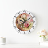  Waterverf Rozen Victoriaans bloemen Grote Klok (Huis)