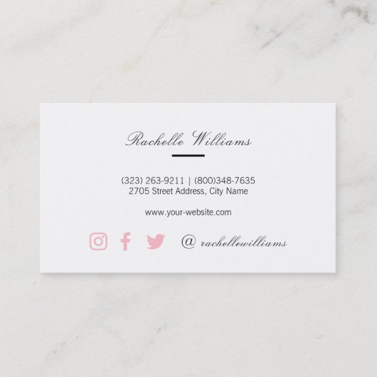 Waterverf rozen visitekaartje (Achterkant)