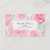 Waterverf rozen visitekaartje (Voorkant)