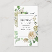 Waterverf Rozen Visitekaartje (Voorkant)