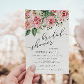 Waterverf Rozen Vrijgezellenfeest Kaart