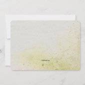 Waterverf Rozen Vrijgezellenfeest Kaart (Achterkant)