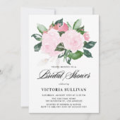 Waterverf Rozen Vrijgezellenfeest zoete roze Kaart (Voorkant)