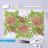 Waterverf Rozen Weefpapier Tissuepapier (Craft)