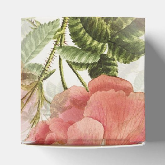 Waterverf Rozen Zeep Productlabel Promo Box Bedankdoosjes (Bovenkant)