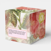 Waterverf Rozen Zeep Productlabel Promo Box Bedankdoosjes (Achterkant)