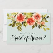 Waterverf Rozen zullen je zijn als mijn dochter va (Voorkant)