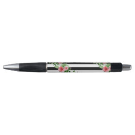Waterverf Rozen Zwart-wit Stripe PenU zult Pen