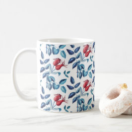 Waterverf Rozenbottel Patroon Koffiemok