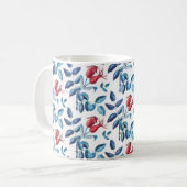 Waterverf Rozenbottel Patroon Koffiemok (Voorkant links)