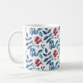 Waterverf Rozenbottel Patroon Koffiemok (Links)