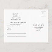 Waterverf RSVP Briefkaart (Achterkant)