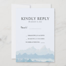 Waterverf RSVP Kaart