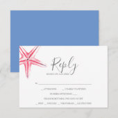 Waterverf RSVP-kaart Notitiekaartje (Voorkant / Achterkant)