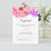 Waterverf RSVP-kaart RSVP Kaartje (Staand voorkant)