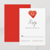 Waterverf RSVP-Kaart RSVP Kaartje (Voorkant / Achterkant)