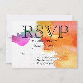 Waterverf RSVP Kaartje