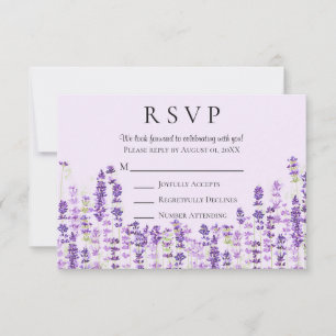 Waterverf RSVP lavender Light Purple Flowers