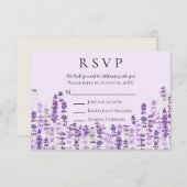 Waterverf RSVP lavender Light Purple Flowers (Voorkant / Achterkant)