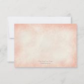 Waterverf RSVP/reactiekaart koraal RSVP Kaartje (Achterkant)