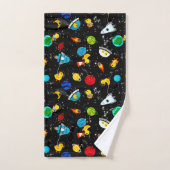 Waterverf Rubber Duck Astronauts Kinder Bad Handdoek (Handdoek)