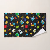 Waterverf Rubber Duck Astronauts Kinder Bad Handdoek (Handdoek)