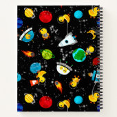 Waterverf Rubber Duck Astronauts Personalized Notitieboek (Achterkant)